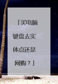 买电脑键盘去实体点还是网购?