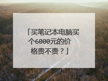 买笔记本电脑买个6000元的价格贵不贵？
