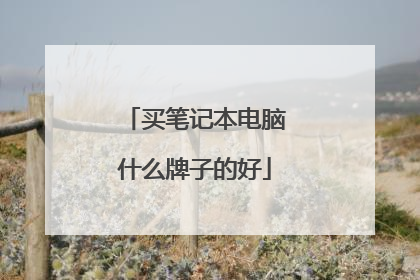 买笔记本电脑什么牌子的好