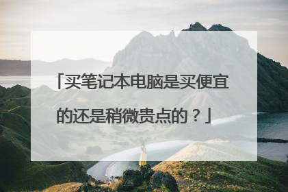 买笔记本电脑是买便宜的还是稍微贵点的?