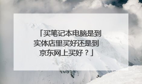 买笔记本电脑是到实体店里买好还是到京东网上买好?