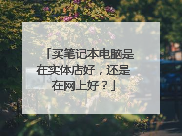 买笔记本电脑是在实体店好,还是在网上好?