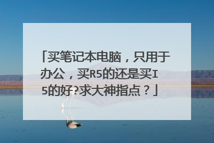 买笔记本电脑,只用于办公,买R5的还是买I5的好?求大神指点?