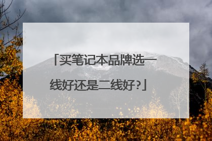 买笔记本品牌选一线好还是二线好?
