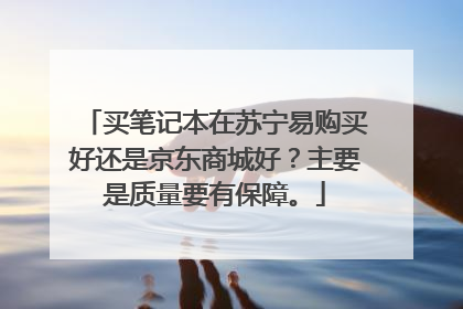 买笔记本在苏宁易购买好还是京东商城好?主要是质量要有保障。