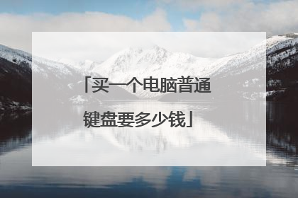 买一个电脑普通键盘要多少钱