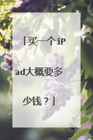 买一个iPad大概要多少钱?