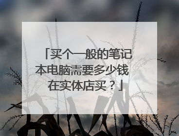 买个一般的笔记本电脑需要多少钱 在实体店买？