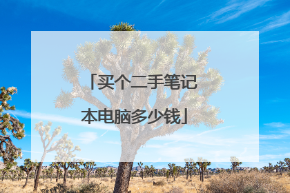 买个二手笔记本电脑多少钱
