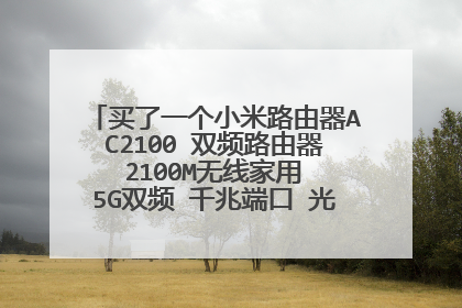 买了一个小米路由器AC2100 双频路由器 2100M无线家用 5G双频 千兆端口 光纤宽带WIF？