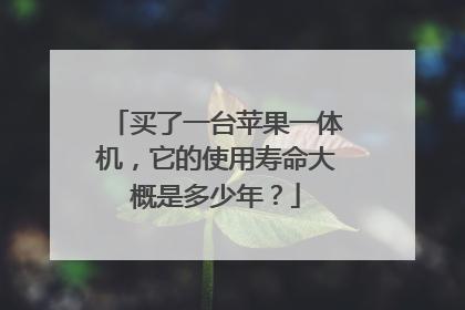 买了一台苹果一体机,它的使用寿命大概是多少年?