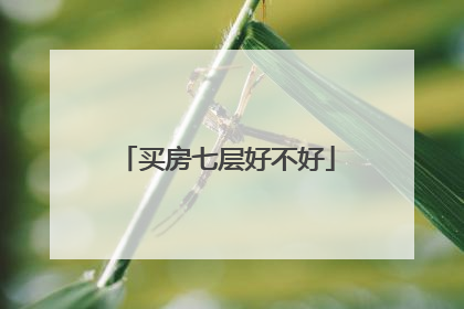 买房七层好不好