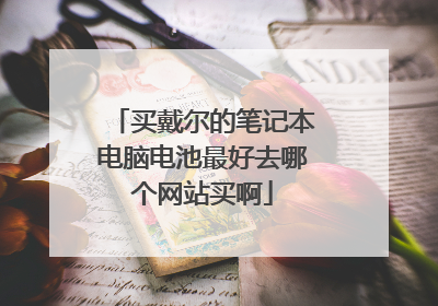 买戴尔的笔记本电脑电池最好去哪个网站买啊