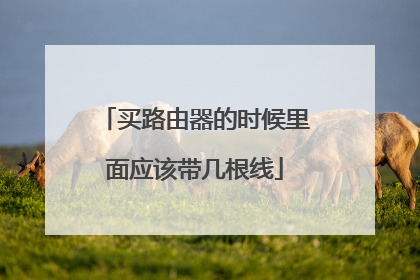 买路由器的时候里面应该带几根线