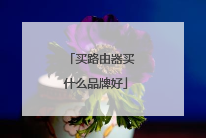 买路由器买什么品牌好