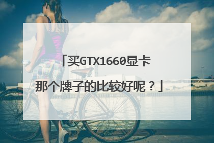 买GTX1660显卡那个牌子的比较好呢?