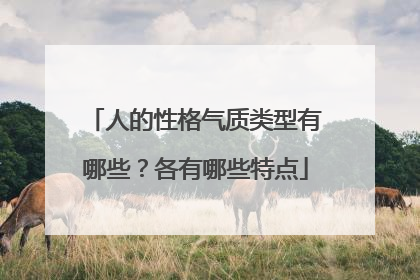 人的性格气质类型有哪些？各有哪些特点