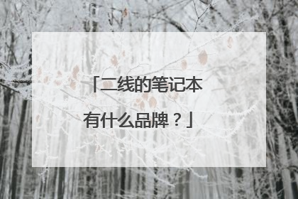 二线的笔记本有什么品牌？