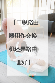 二级路由器用作交换机还是路由器好