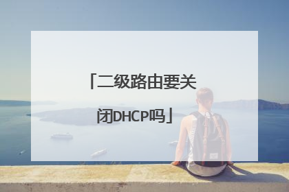 二级路由要关闭DHCP吗