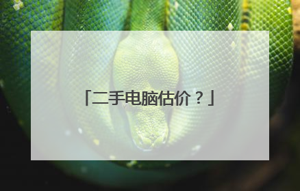 二手电脑估价?