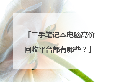 二手笔记本电脑高价回收平台都有哪些?
