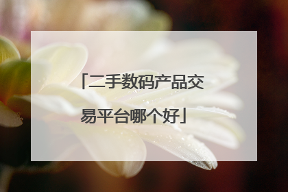 二手数码产品交易平台哪个好