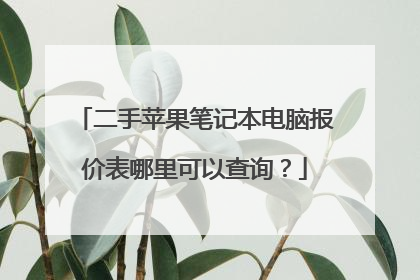 二手苹果笔记本电脑报价表哪里可以查询？