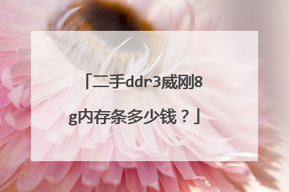 二手ddr3威刚8g内存条多少钱?