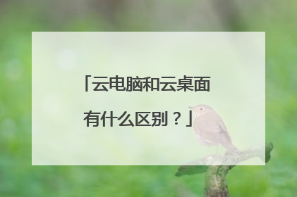 云电脑和云桌面有什么区别?