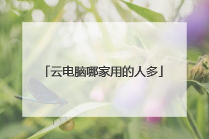 云电脑哪家用的人多