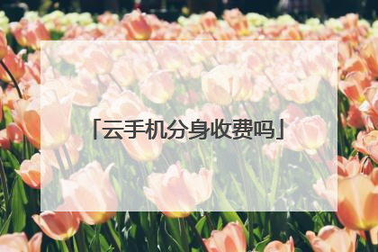 云手机分身收费吗