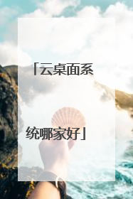 云桌面系统哪家好