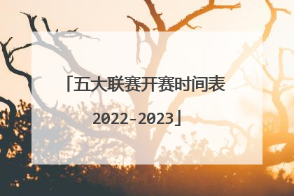 五大联赛开赛时间表2022-2023