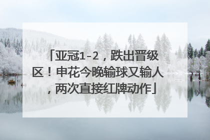 亚冠1-2，跌出晋级区！申花今晚输球又输人，两次直接红牌动作
