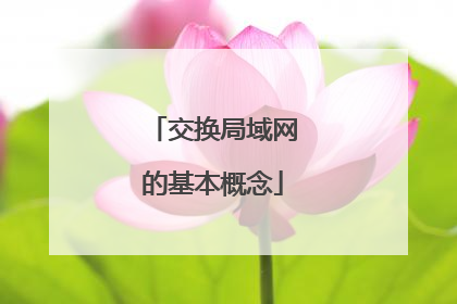 交换局域网的基本概念