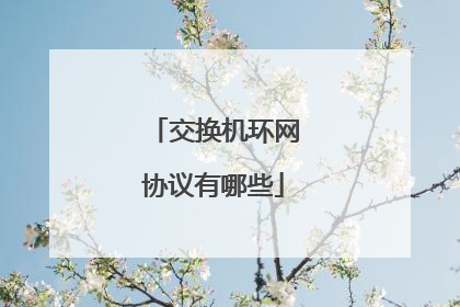 交换机环网协议有哪些