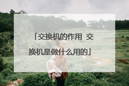 交换机的作用 交换机是做什么用的