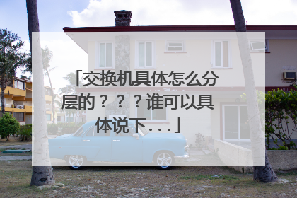 交换机具体怎么分层的???谁可以具体说下...
