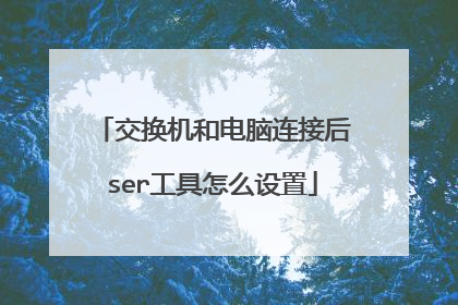 交换机和电脑连接后ser工具怎么设置