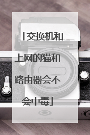 交换机和上网的猫和路由器会不会中毒