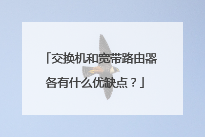 交换机和宽带路由器各有什么优缺点？