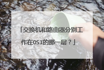 交换机和路由器分别工作在OSI的那一层？