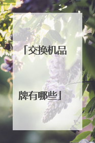 交换机品牌有哪些