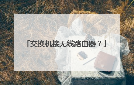 交换机接无线路由器？