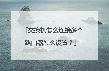 交换机怎么连接多个路由器怎么设置？
