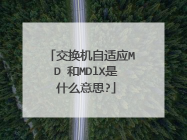 交换机自适应MDⅠ和MDlX是什么意思?
