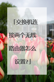 交换机连接两个无线路由器怎么设置?