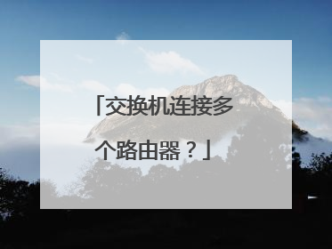 交换机连接多个路由器？