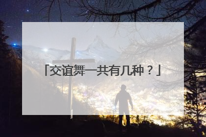 交谊舞一共有几种？